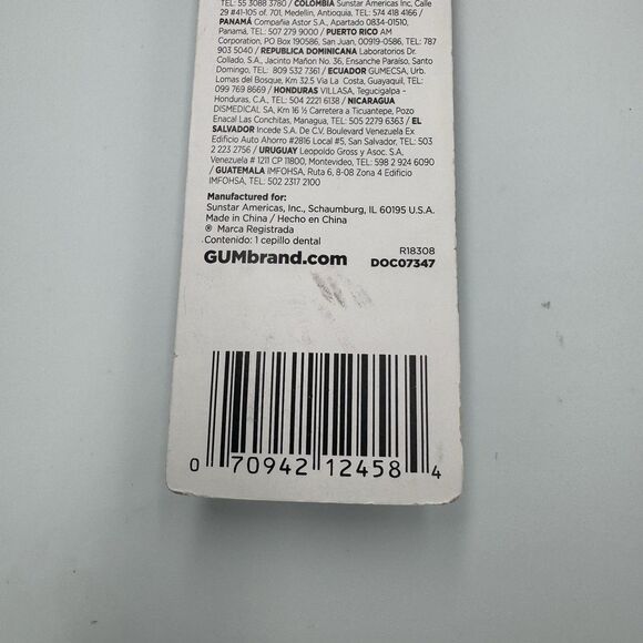 Gum Sunstar #509 Summit Sensitive Compact Toothbrush Blue - Picture 5 of 5